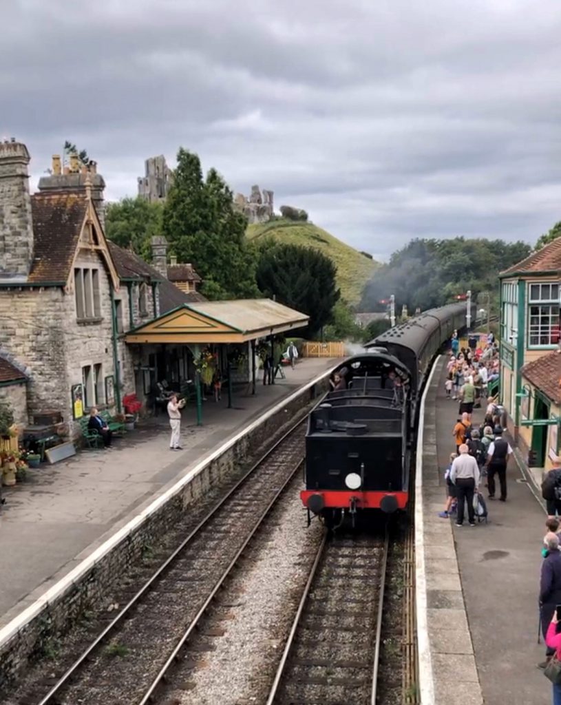 Un treno a vapore della Swanage Railway